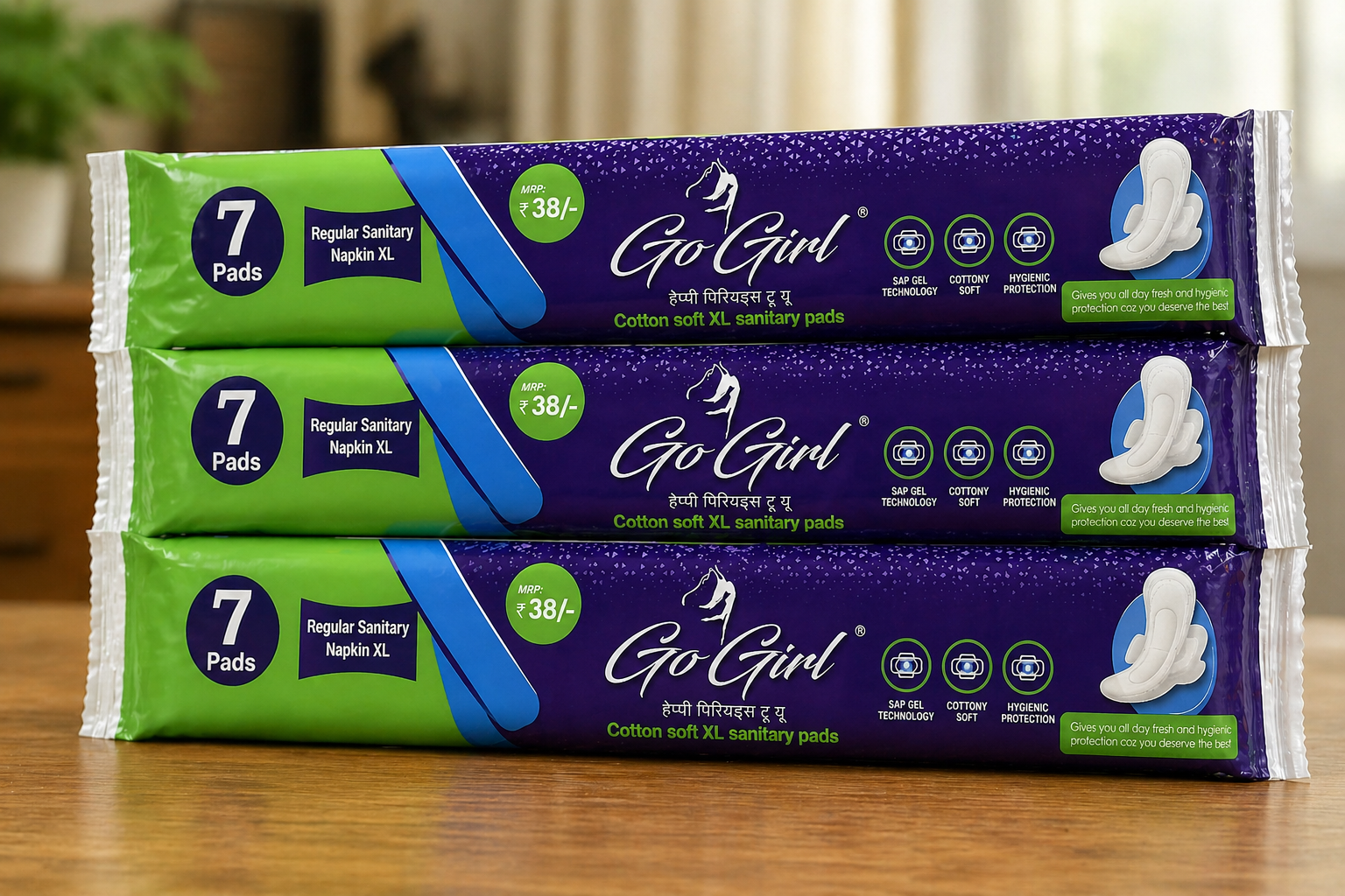 GoGirl 3 packets — real product